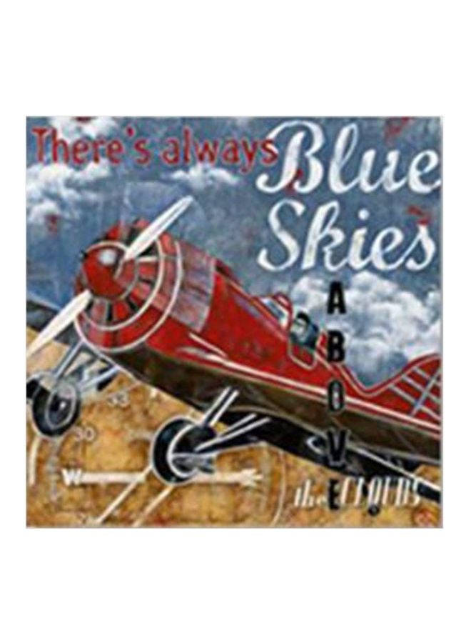 Decorative Wall Painting With Frame Multicolour 30x30cm