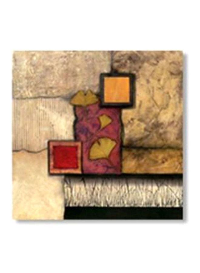 PHOTOBLOCK Decorative Wall Painting With Frame Beige/Red/Yellow 34x34cm