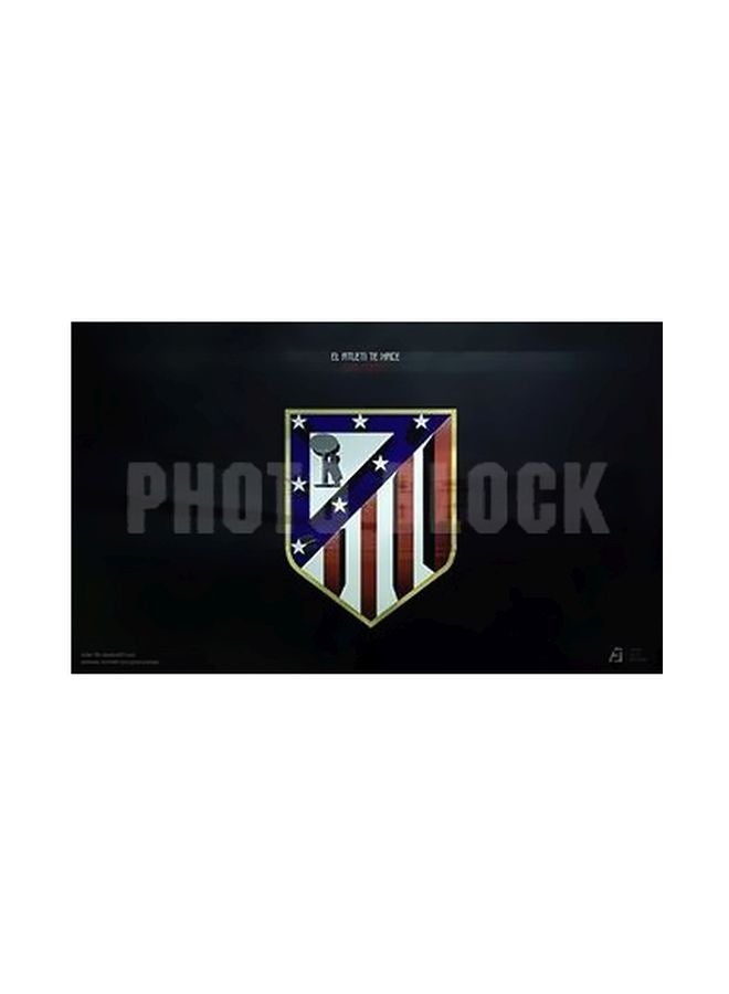 PHOTOBLOCK Decorative Wall Poster Black/Blue/Red 18x24cm