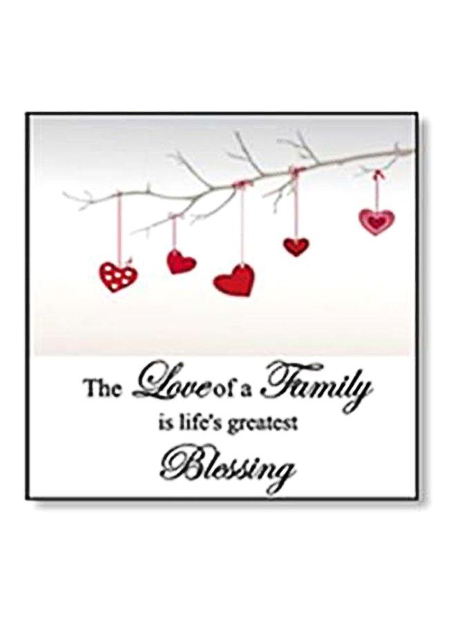 PHOTOBLOCK - Decorative Wall Painting With Frame White/Red/Black 15x15cm - Image 1