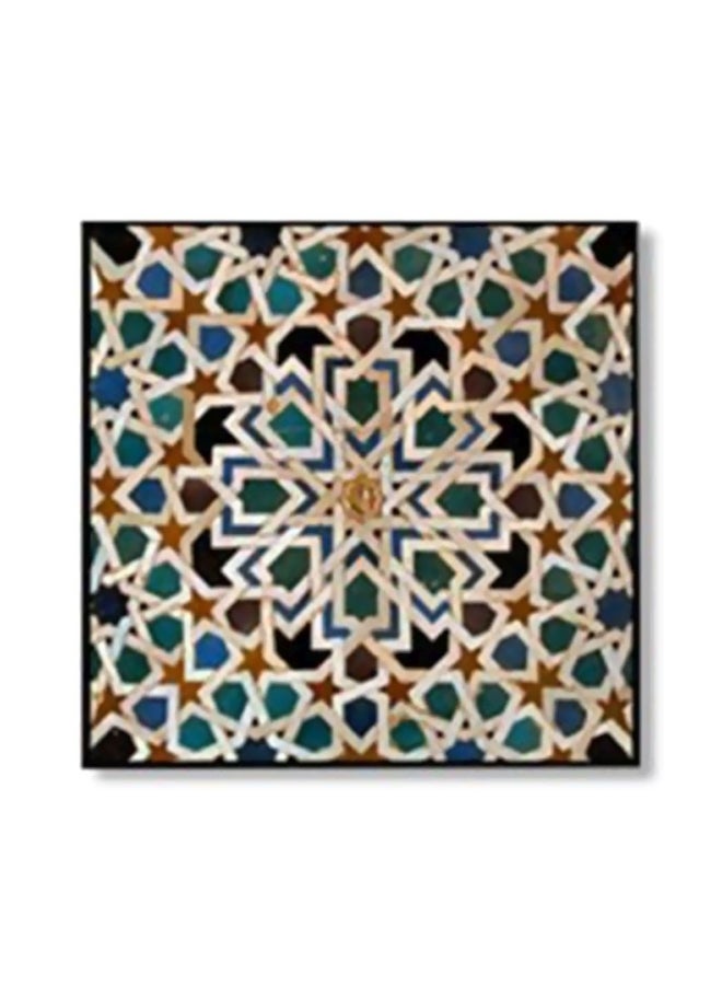 ستيكر فني لتزيين الحائط مع إطار متعدد الألوان 15x15سم