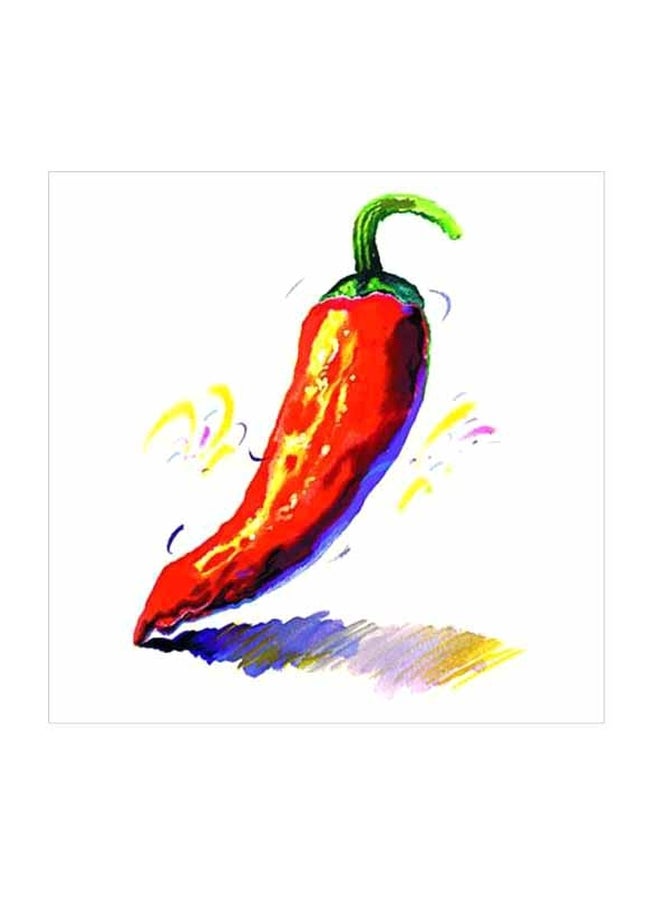 لوحة جدارية لتزيين الحائط مع إطار أحمر/أزرق 20x20سم