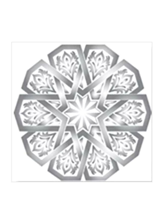 لوحة جدارية لتزيين الحائط مع إطار رمادي / أبيض 30x30سم