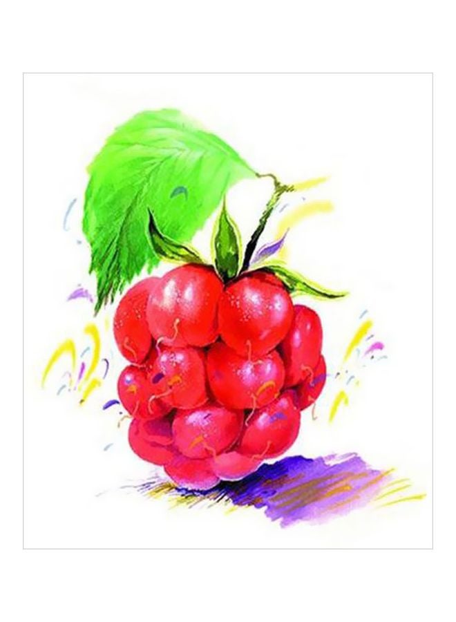 لوحة جدارية لتزيين الحائط مع إطار أحمر/أخضر/أرجواني 30x30سم