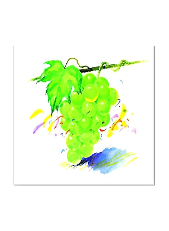 Decorative Wall Painting With Frame Green 20x20cm