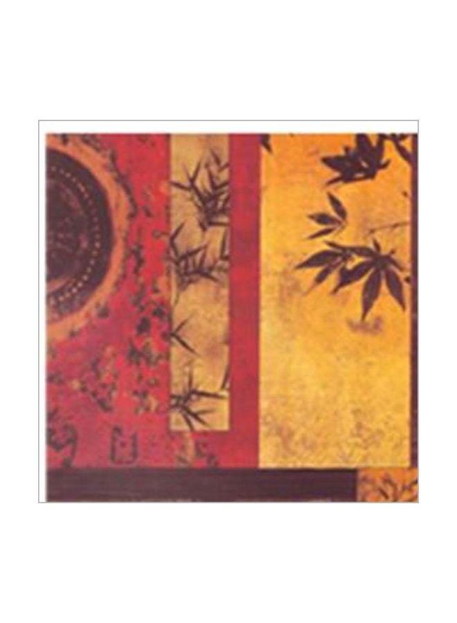 PHOTOBLOCK - Decorative Wall Art With Frame Red/Yellow/Brown 20x20cm - Image 1