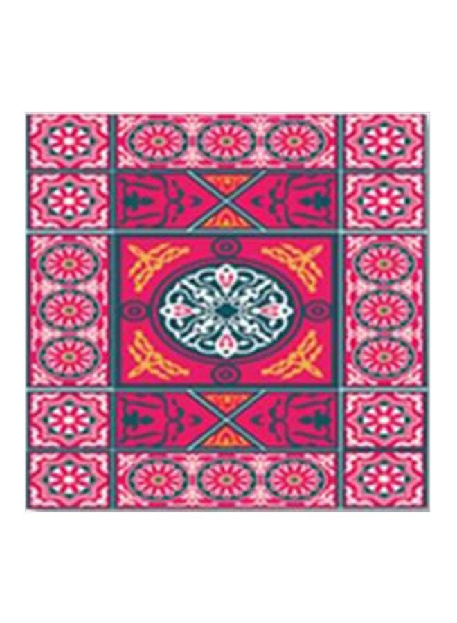 Decorative Wall Painting With Frame Pink/Green/Yellow 34x34cm