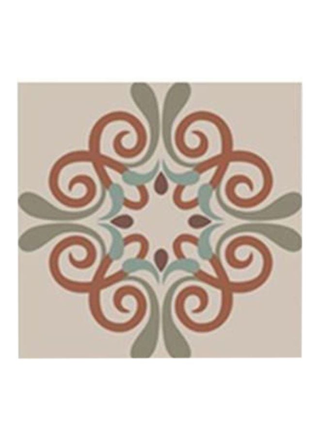 لوحة جدارية لتزيين الحائط مع إطار رمادي/ بني/ أزرق 15x15سم