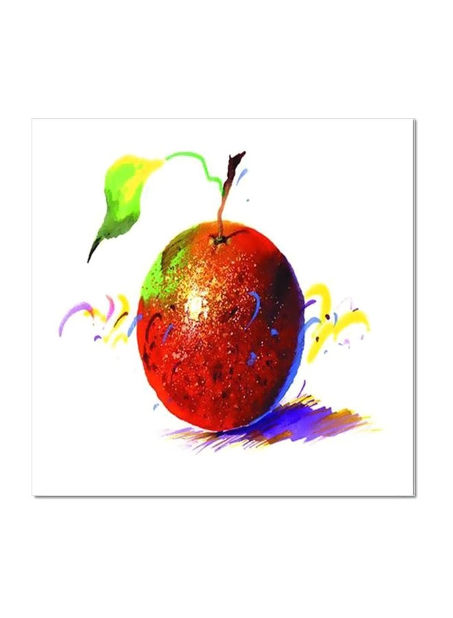 لوحة جدارية لتزيين الحائط مع إطار رمادي / أحمر / أسود 20x20سم