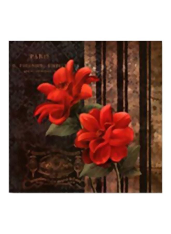 Decorative Wall Painting With Frame Multicolour 24x24cm