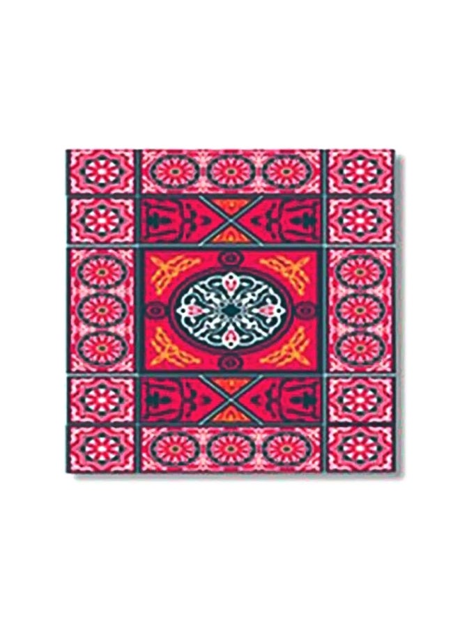 PHOTOBLOCK Decorative Wall Painting With Frame Pink/White/Yellow 30x30cm 