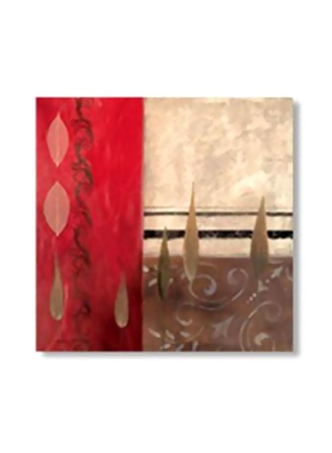 بوستر حائط للتزيين رمادي / أحمر / أسود 15x15سم