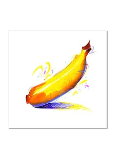 Decorative Wall Art With Frame Yellow/Brown/Purple 20x20cm