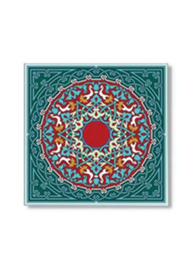 Decorative Wall Art With Frame Red/White/Blue 34x34cm
