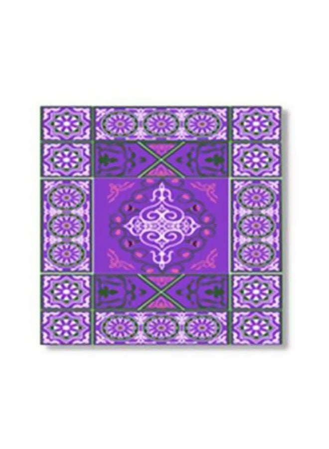 Decorative Wall Poster Purple/White/Black 15x15cm