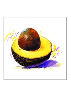 Decorative Wall Art With Frame Brown/Yellow/Blue 15x15cm
