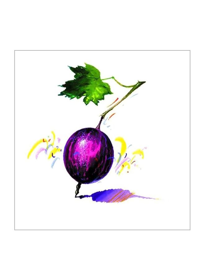 PHOTOBLOCK Decorative Wall Painting With Frame Purple/Green/Blue 30x30cm 