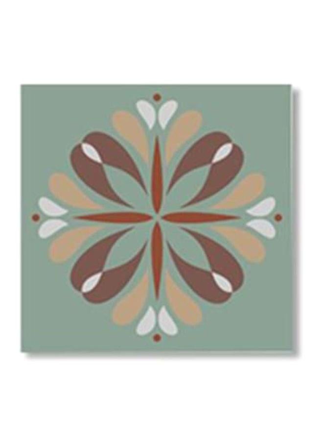 PHOTOBLOCK - Decorative Wall Art With Frame Brown/White/Green 15x15cm - Image 1