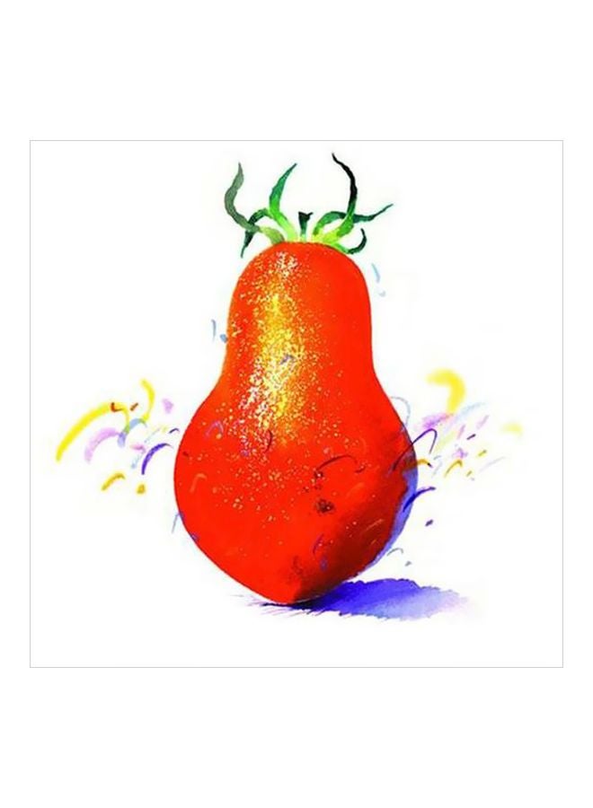 PHOTOBLOCK Decorative Wall Painting Red/Yellow 24x24cm 