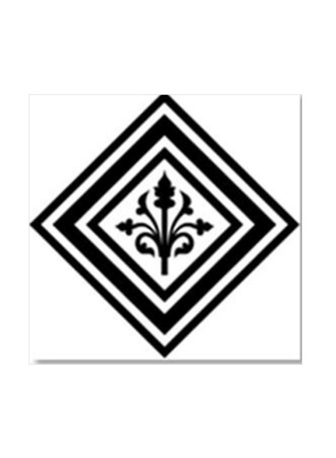 فوتو بلوك ملصقات جدارية للزينة أسود/ أبيض 24x24سم