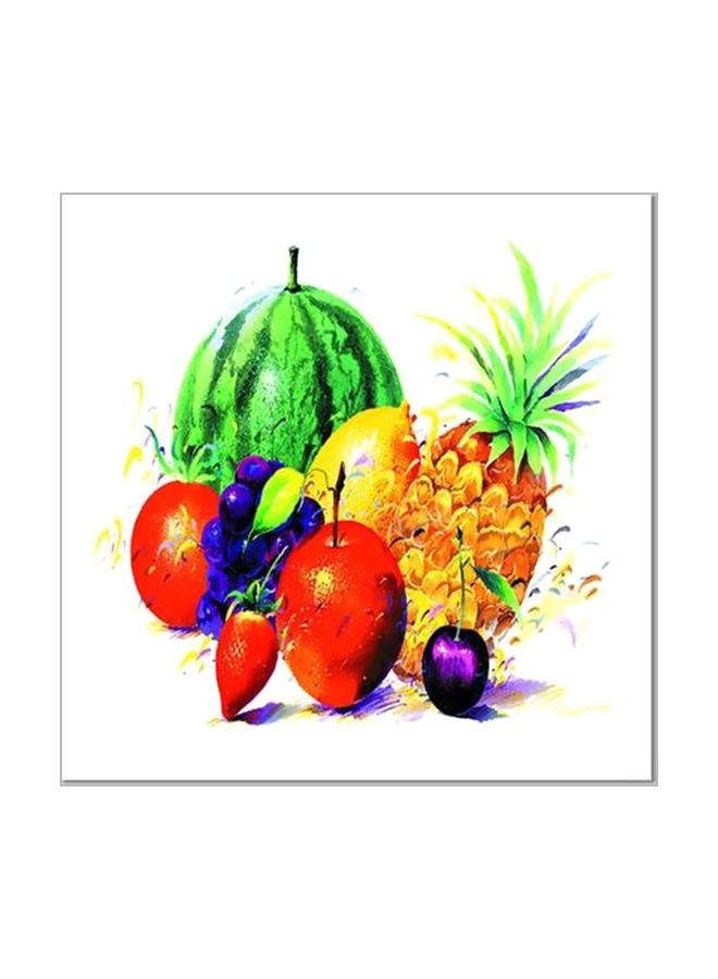 PHOTOBLOCK Decorative Wall Painting Green/Red/Yellow 24x24cm 