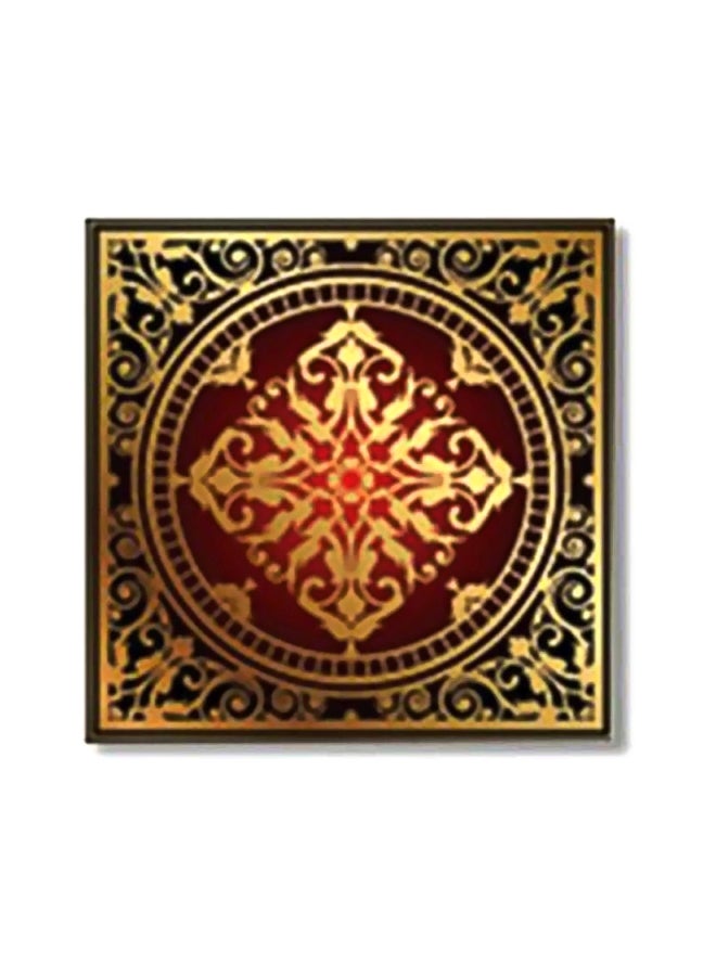 Decorative Wall Poster Brown/Black/Gold 34x34cm