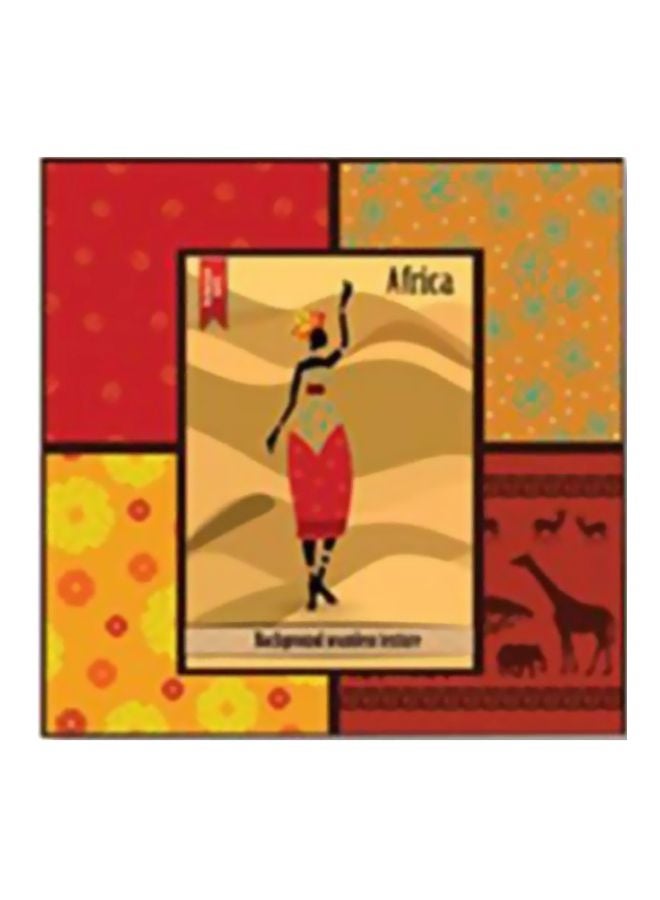 لوحة جدارية لتزيين الحائط مع إطار متعدد الألوان 20x20سم