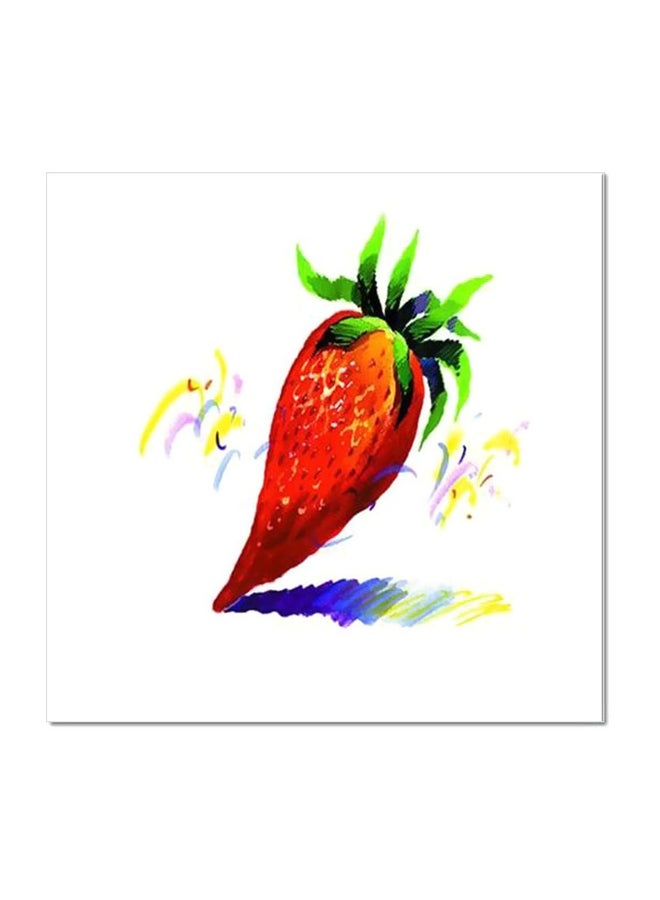 Decorative Wall Painting Red/Green 30x30cm