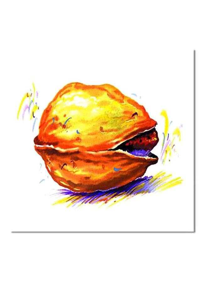 Decorative Wall Poster Orange/Yellow/Purple 20x20cm