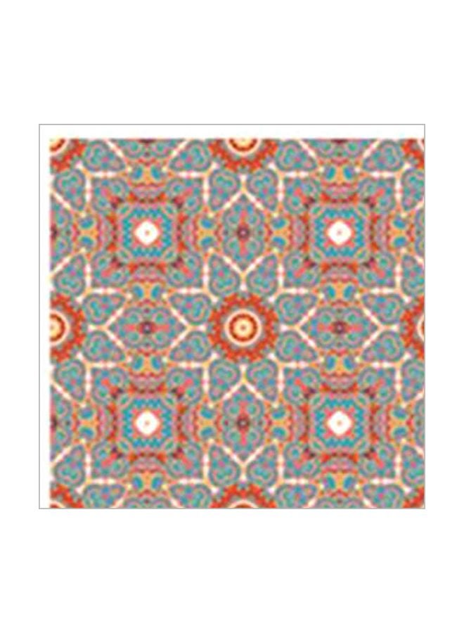 PHOTOBLOCK Decorative Wall Art With Frame Blue/Beige/Pink 24x24cm 