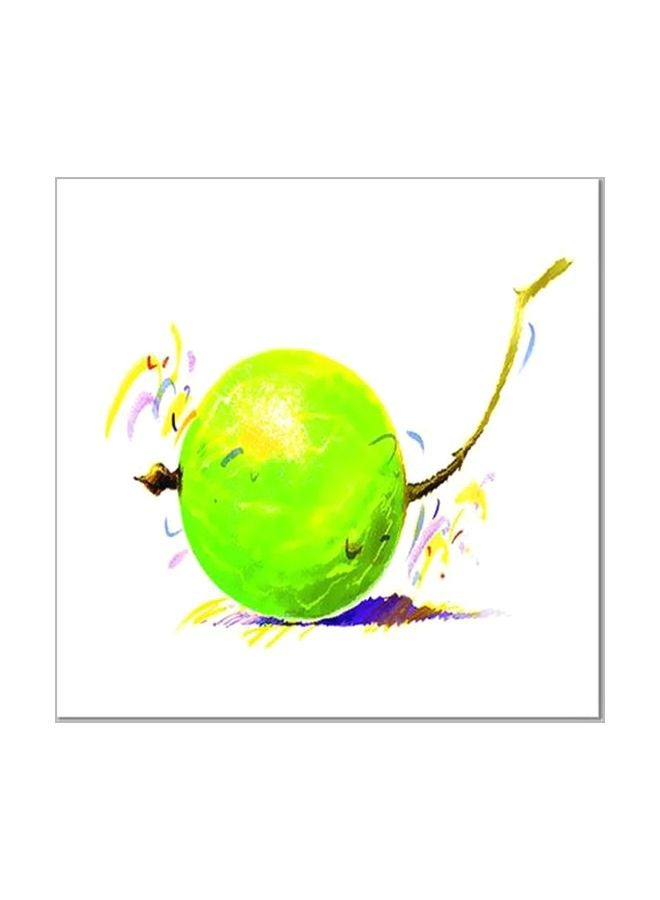 لوحة فنية لديكور الحائط أصفر/أحضر/بنفسجي 20x20سم