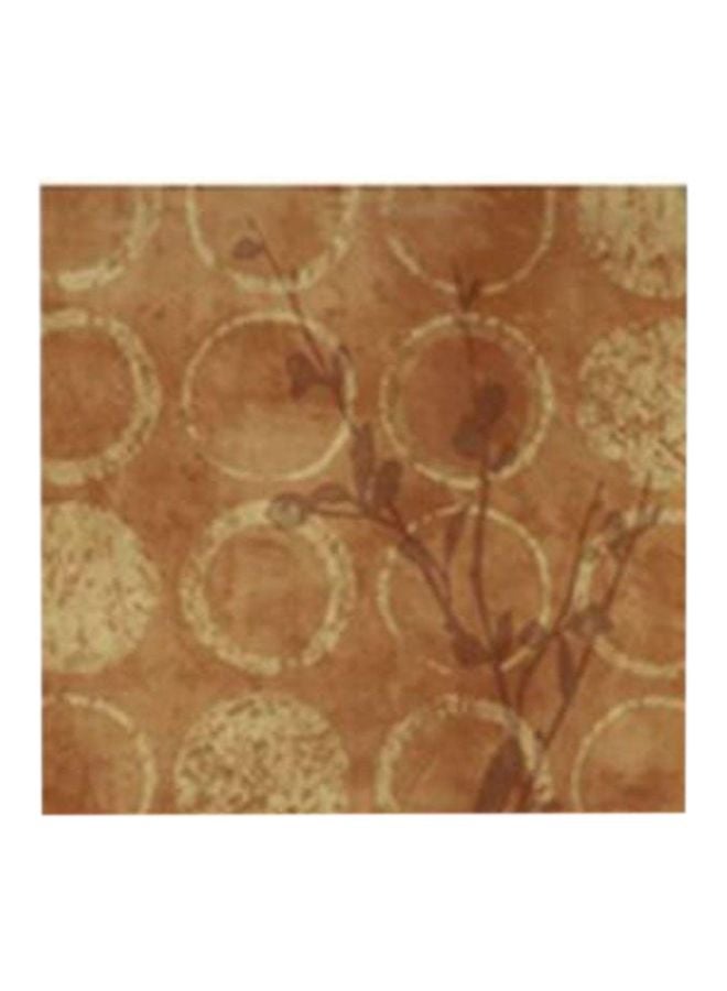 فوتو بلوك ستيكر فني لتزيين الحائط مع إطار بيج / بني 30x30سم