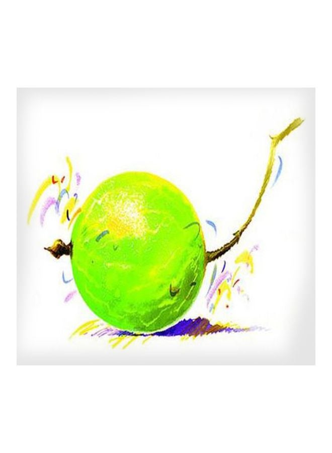فوتو بلوك لوحة فنية لديكور الحائط أصفر/أحضر/بنفسجي 15x15سم 