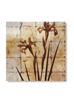 Decorative Wall Art With Frame Beige/Brown 34x34cm