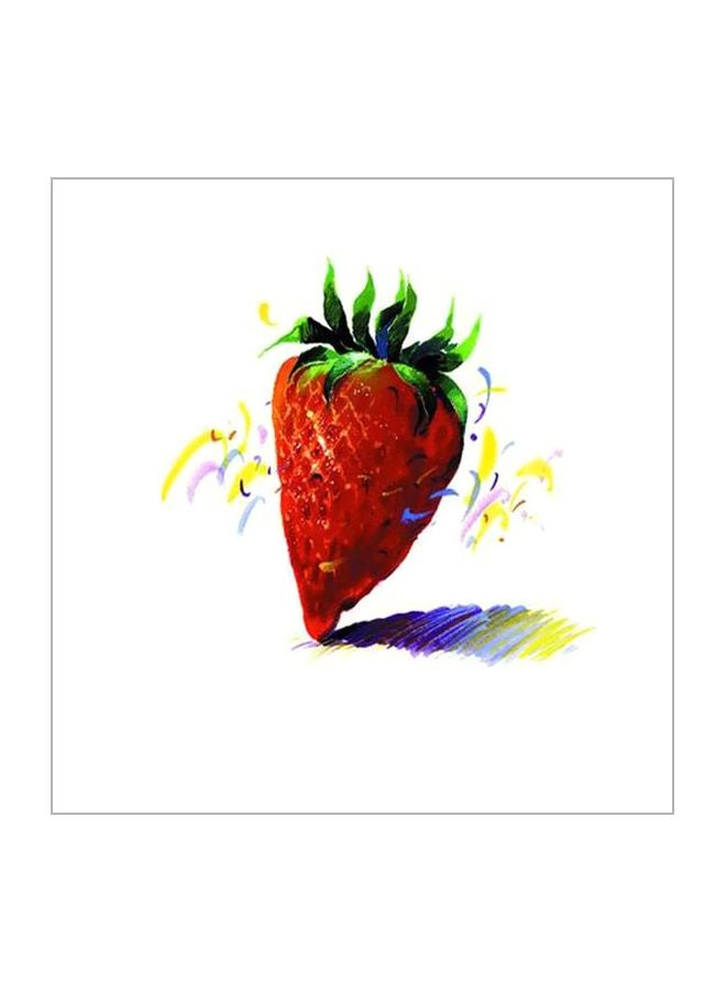 PHOTOBLOCK Decorative Wall Painting White/Red/Green 34x34cm 