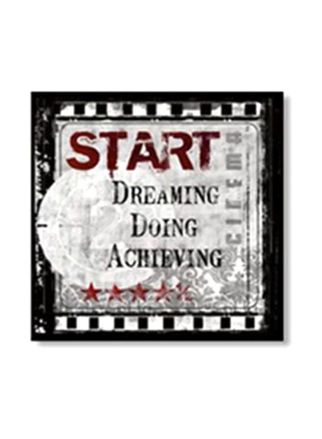 لوحة جدارية لتزيين الحائط مع إطار متعدد الألوان 34x34سم