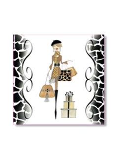 Decorative Wall Art With Frame Multicolour 20x20cm