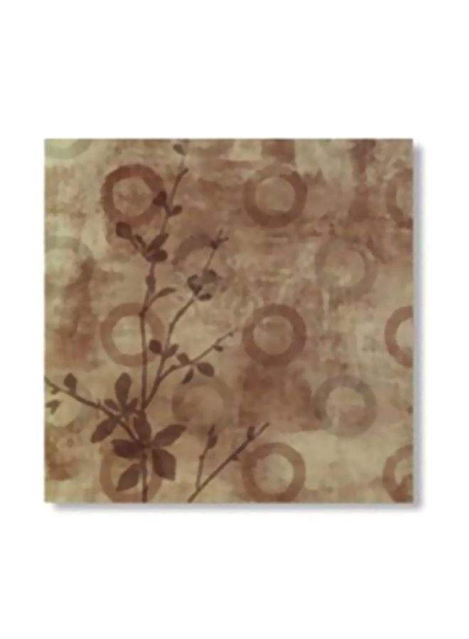 Decorative Wall Art With Frame Brown/Beige 24x24cm