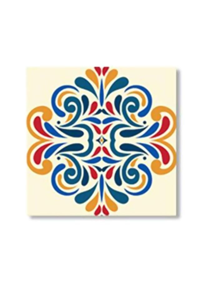 بوستر حائط للتزيين متعدد الألوان 24x24سم