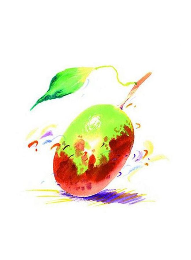 Decorative Wall Painting With Frame Multicolour 24x24cm