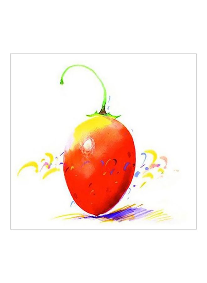 PHOTOBLOCK Decorative Fruits-Vegetables Wall Poster With Frame Multicolour 34x34cm
