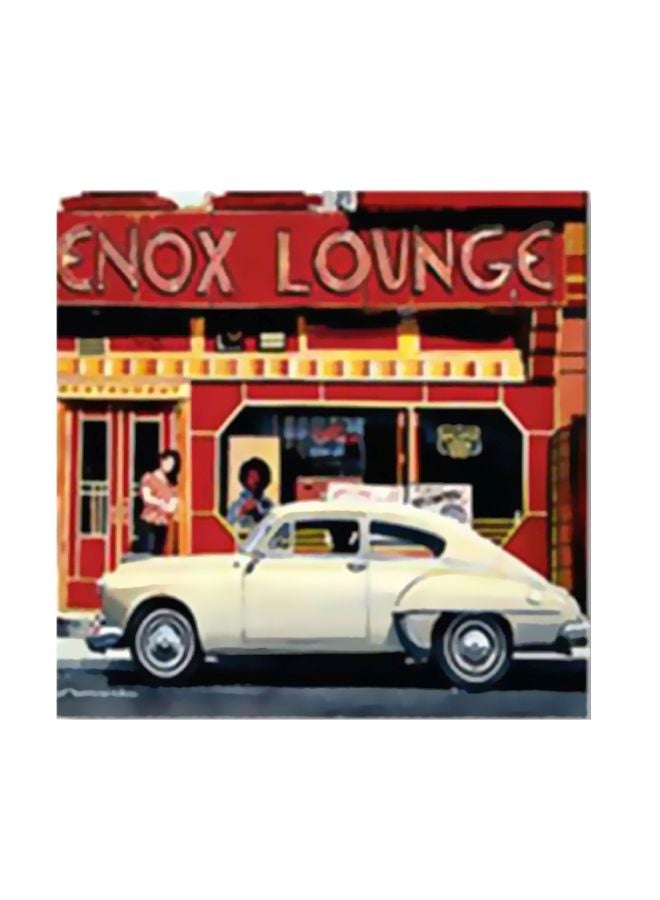 PHOTOBLOCK Decorative Wall Painting With Frame Red/Black/White 30x30cm