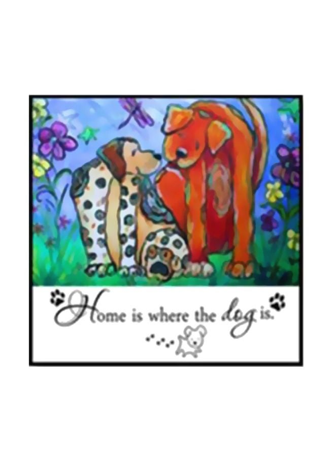 لوحة جدارية لتزيين الحائط مع إطار متعدد الألوان 15x15سم