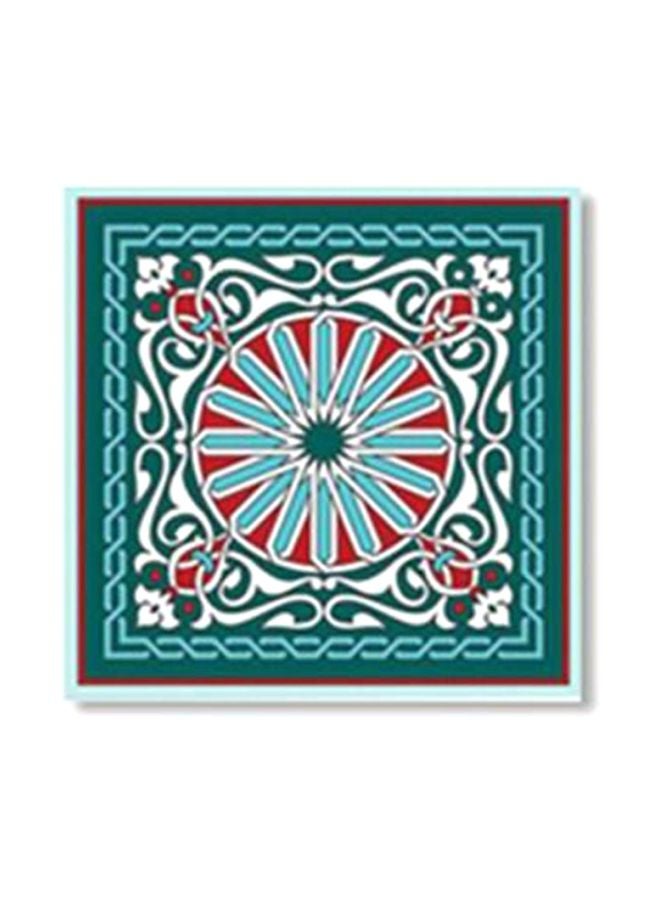 Decorative Wall Painting With Frame Blue/Red/White 20x20cm