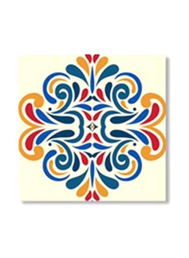 لوحة جدارية لتزيين الحائط مع إطار متعدد الألوان 30x30سم