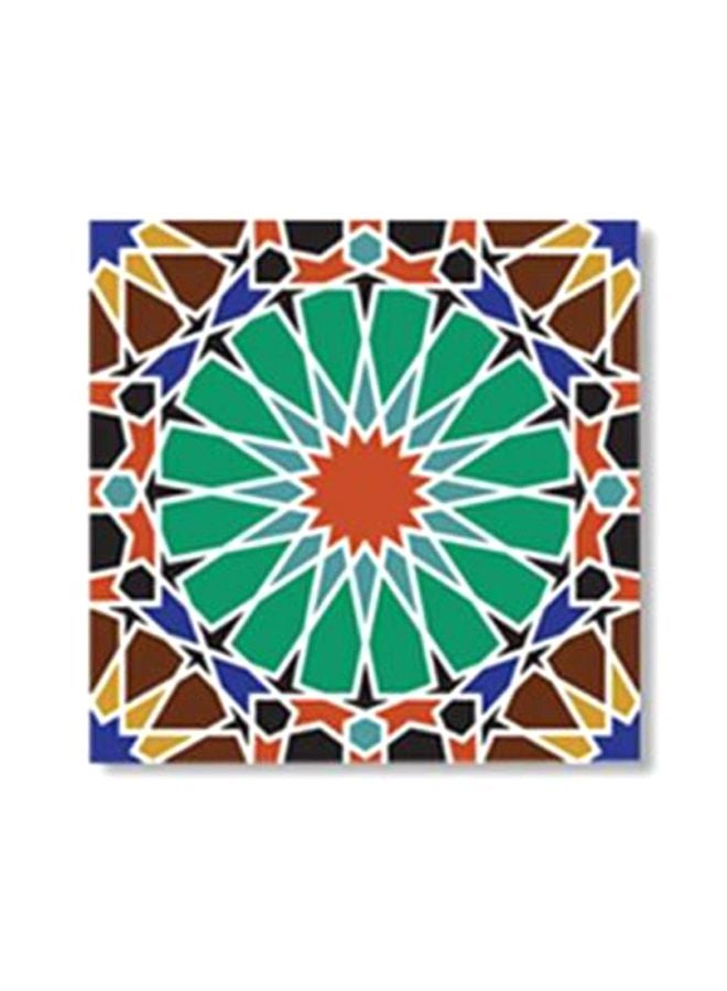 Decorative Wall Painting With Frame Multicolour 30x30cm