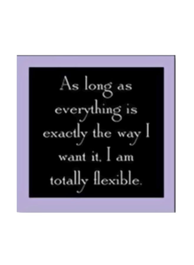 لوحة جدارية لتزيين الحائط مع إطار أسود/ أرجواني/ أبيض 20x20سم