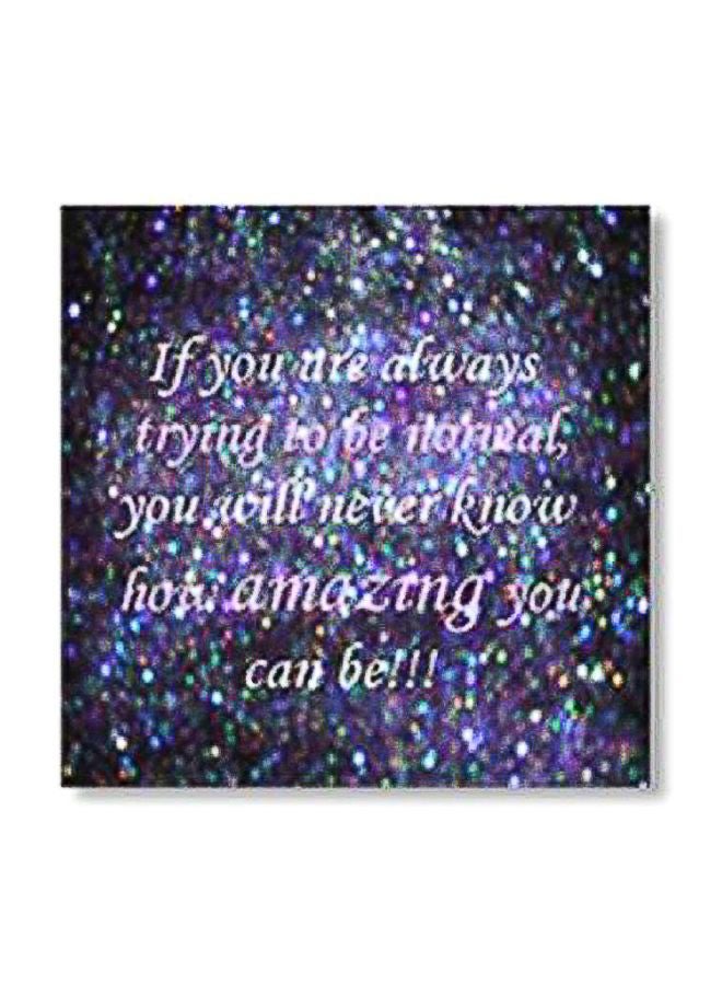 لوحة جدارية لتزيين الحائط مع إطار أزرق/أرجواني/أبيض 30x30سم