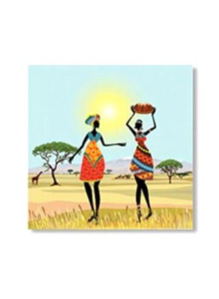 Decorative Wall Painting With Frame Multicolour 15x15cm - v1565952574/N29109550A_1