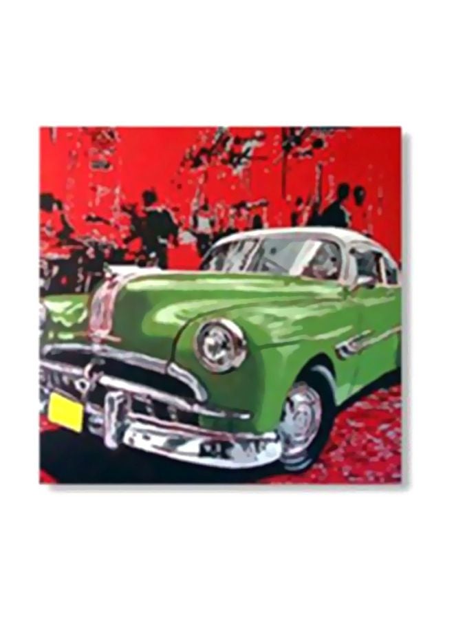 فوتو بلوك بوستر جداري للتزيين مع إطار أخضر/ أحمر/ أسود 24x24سم